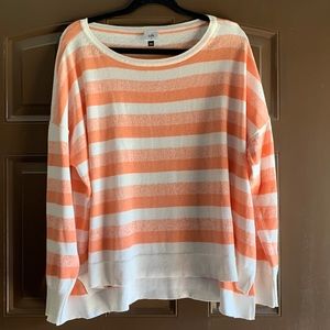 CAbi SWISH PULLOVER STRIPED SWEATER #6179 SZ MEDIUM